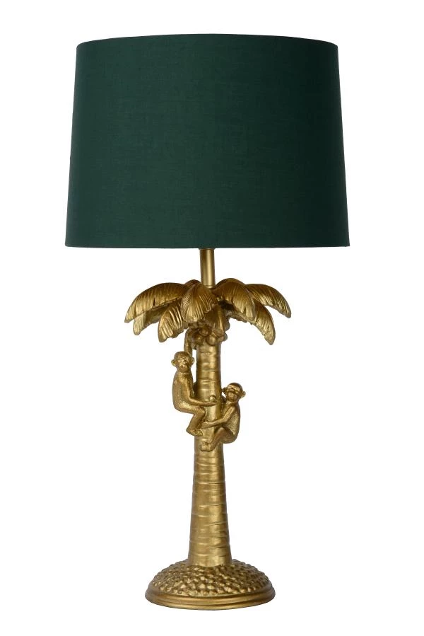 Lucide EXTRAVAGANZA COCONUT - Table lamp - Ø 30,5 cm - 1xE27 - Matt Gold / Brass - off